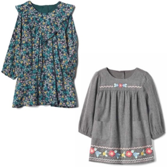 GAP Other - Bundle of 2 Baby Gap Long Sleeved Dresses - 12-18M